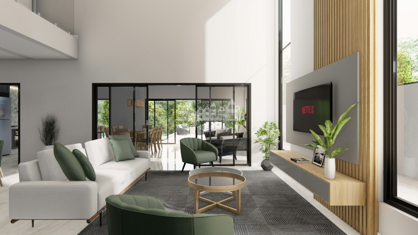 Casa Moderna com Pé-Direito Duplo — Conforto, Estilo e Lazer em Condomínio Completo, em Bragança