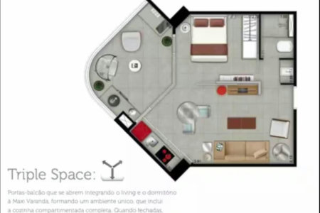 Apartamento com 1 dormitório à venda, 45 m² por R$ 780.000,00 - Gonzaga - Santos/SP