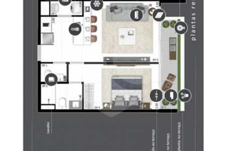 Apartamento à venda com 1 suíte em Pinheiros, São Paulo, SP