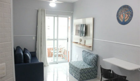 Apartamento à venda com 1 quarto em Riviera de São Lourenço, Bertioga, SP