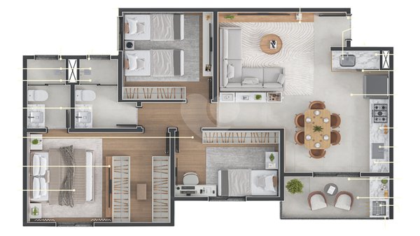 Apartamento 80m² 2
