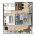 Apartamento à venda com 1 suíte em República, São Paulo, SP