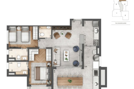Apartamento à venda com 2 suítes em Jardim das Acácias, São Paulo, SP