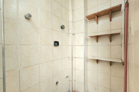 Apartamento próximo da praia com 1 dormitório, 2 banheiros à venda, 55 m² por R$ 420.000 - Pompéia - Santos/SP