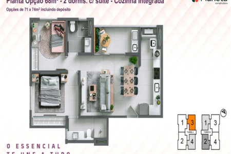 Apartamento à venda com 1 quarto em Além Ponte, Sorocaba, SP