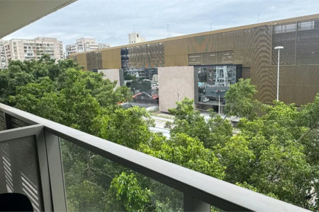 Studio mobiliado de 26m para locação em Moema