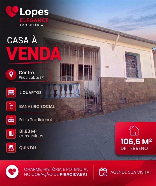 Charme, História e Potencial no Coração de Piracicaba