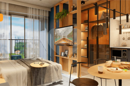 Studio à venda com 24,01m² – Nurban Santa Cecília (em obras)