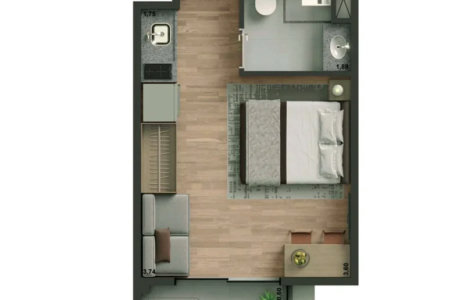 Studio à venda com 1 quarto em Pinheiros, São Paulo, SP