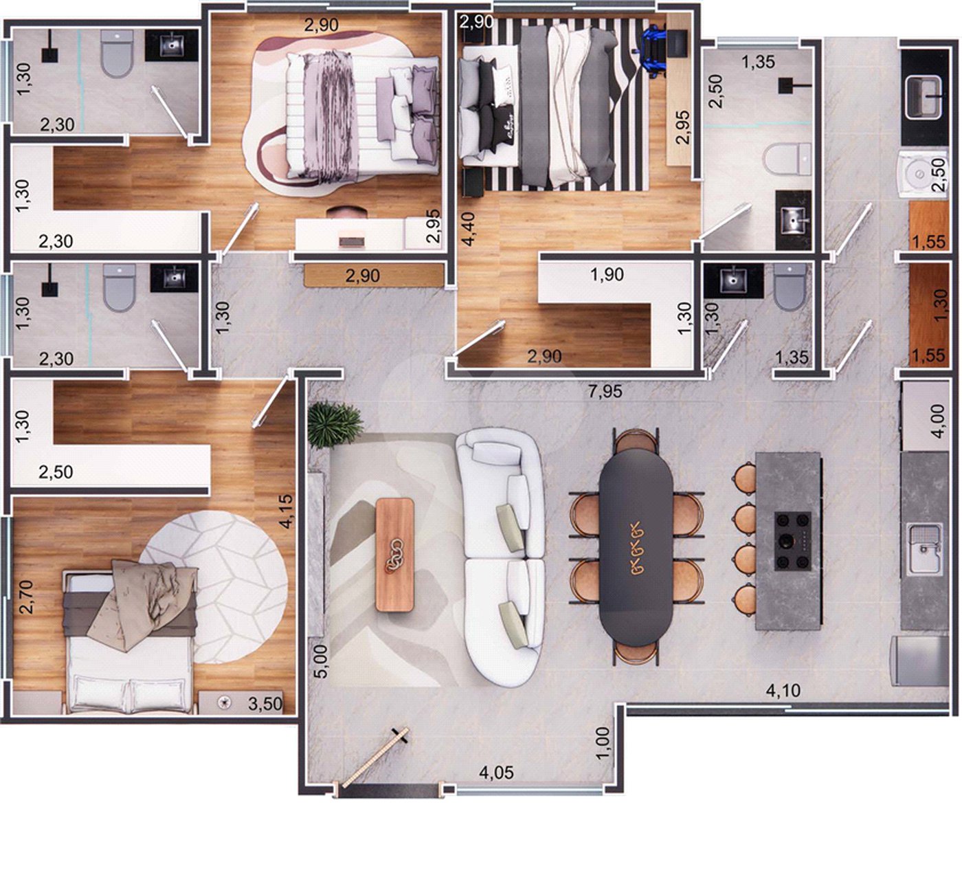 Casa Térrea à venda com 3 suítes em Jardim dos Pinheiros, Atibaia, SP