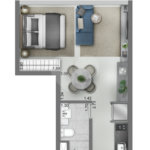 Apartamento à venda com 1 quarto em Vila Olímpia, São Paulo, SP
