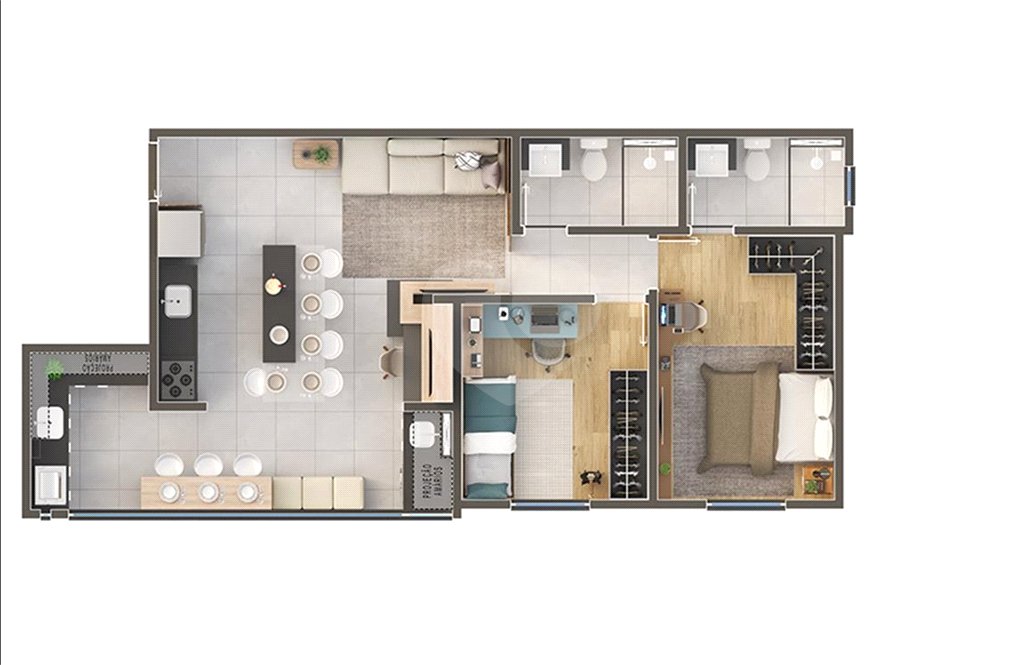 Apartamento à venda com 2 quartos, sendo 1 suíte, em Jardim América, Sorocaba, SP