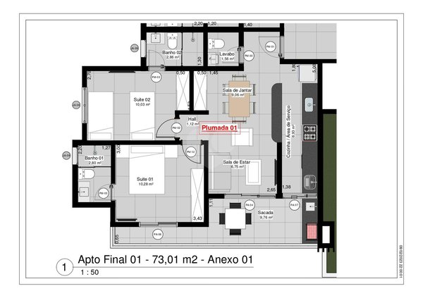 Apartamento 73m² 1
