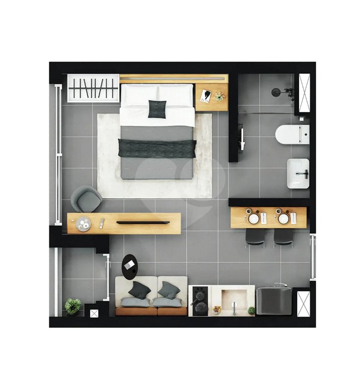 Apartamento à venda com 1 quarto em Pinheiros, São Paulo, SP