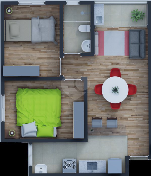 Apartamento 47m² 2