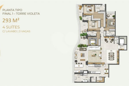 Apartamento à venda com 3 suítes em Água Branca, São Paulo, SP