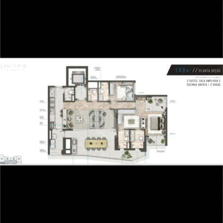 Apartamento à venda com 2 suítes em Santo Amaro, São Paulo, SP