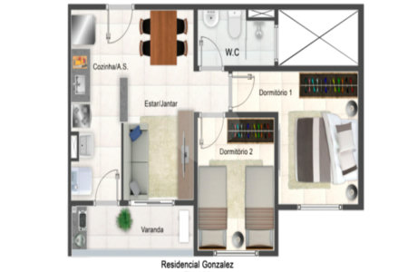 Apartamento à venda com 2 quartos em Vila Assis, Sorocaba, SP