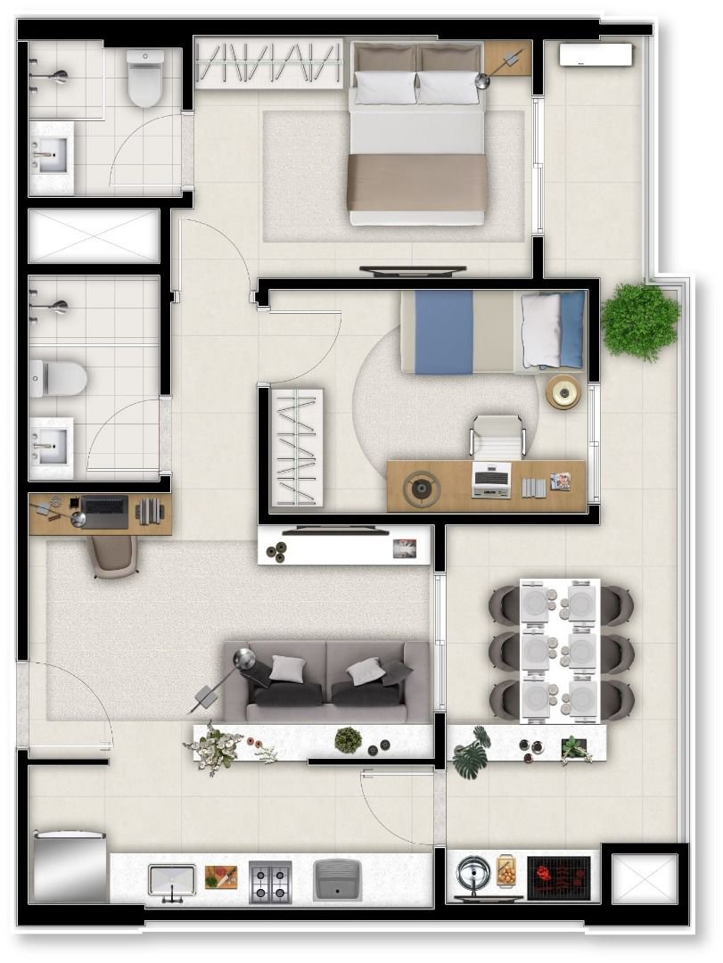 Apartamento à venda, 72 m² por R$ 810.000,00 - Encruzilhada - Santos/SP