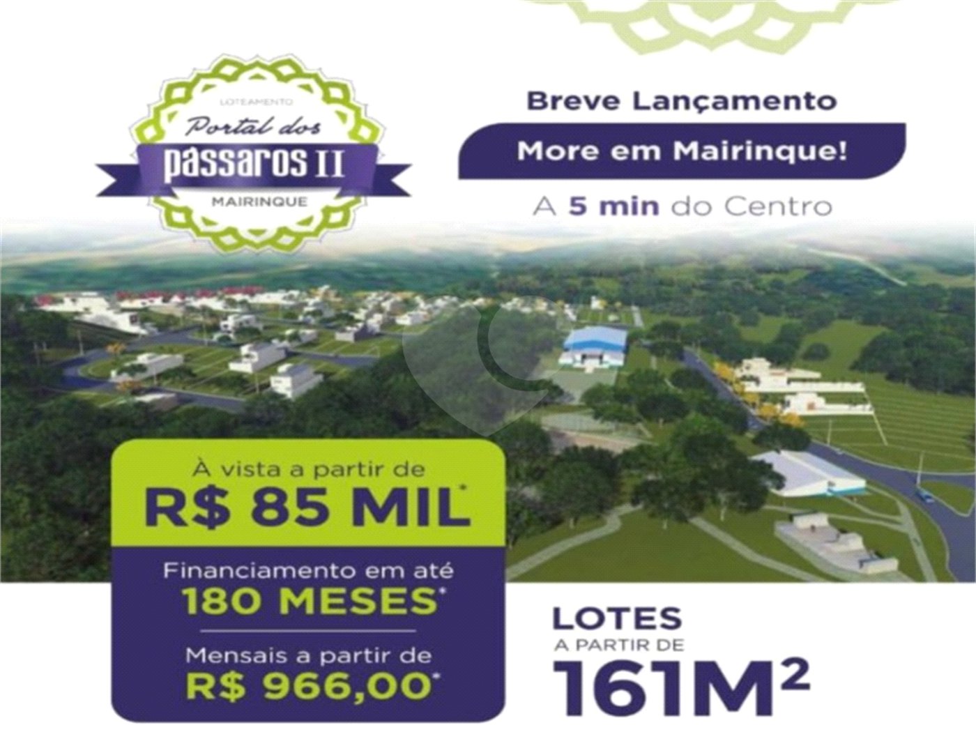 Terreno à venda no condomínio Portal dos Pássaros II, Mairinque - SP