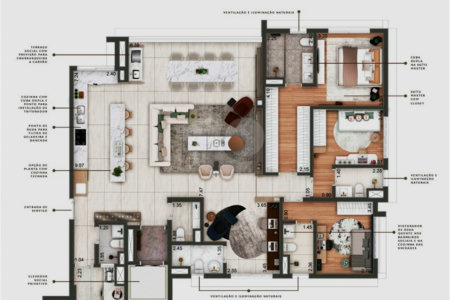 Apartamento à venda com 4 suítes em Perdizes, São Paulo, SP