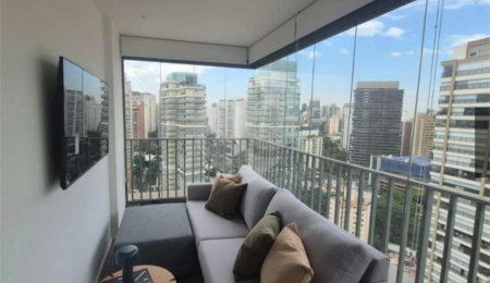 Apartamento para alugar com 1 suíte em Vila Nova Conceição, São Paulo, SP