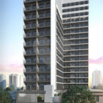 Studio no bairro da Liberdade. 26 metros quadrados. Moderno. Com 1 suíte, Sala com sacada