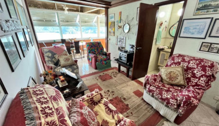 apartamento pé na areia com vista total para o mar em são vicente