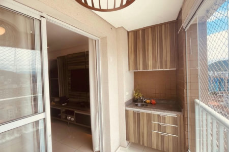 Apartamento com 3 dormitórios à venda, 92 m² por R$ 899.000,00 - Encruzilhada - Santos/SP
