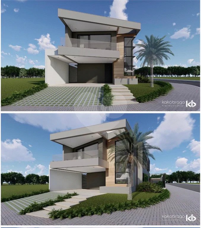 Casa em construção com 3 suítes no Condomínio Damha 2, na cidade de Piracicaba - SP.