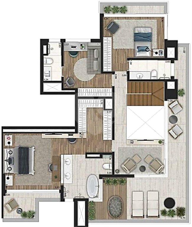 Apartamento à venda com 4 suítes em Moema, São Paulo, SP