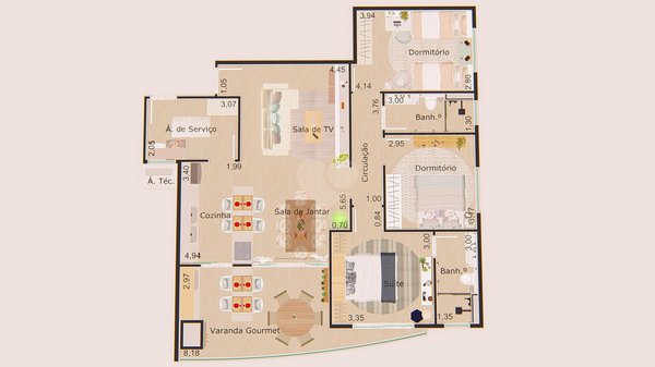 Apartamento 109m² 1
