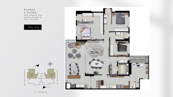 Apartamento 194m² 1