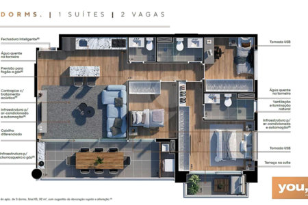Apartamento à venda com 3 quartos, sendo 1 suíte, em Pinheiros, São Paulo, SP