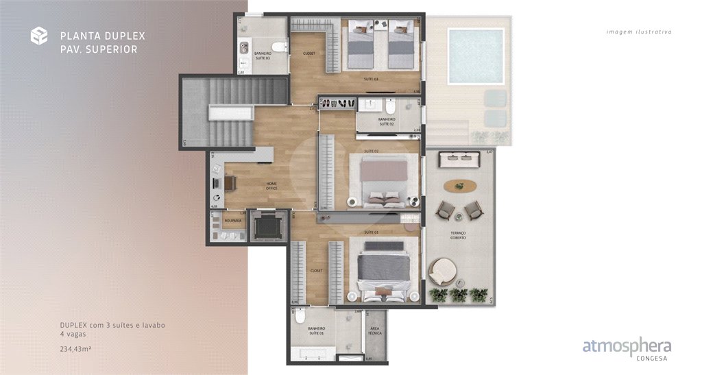 Apartamento à venda com 3 suítes no Centro, Indaiatuba, SP