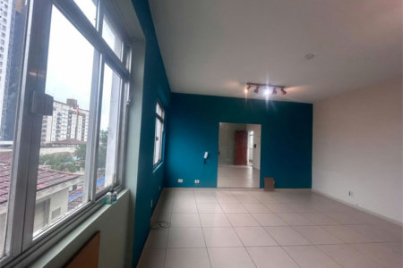 Sala Comercial para locação, Boqueirão, Santos - SA0084.