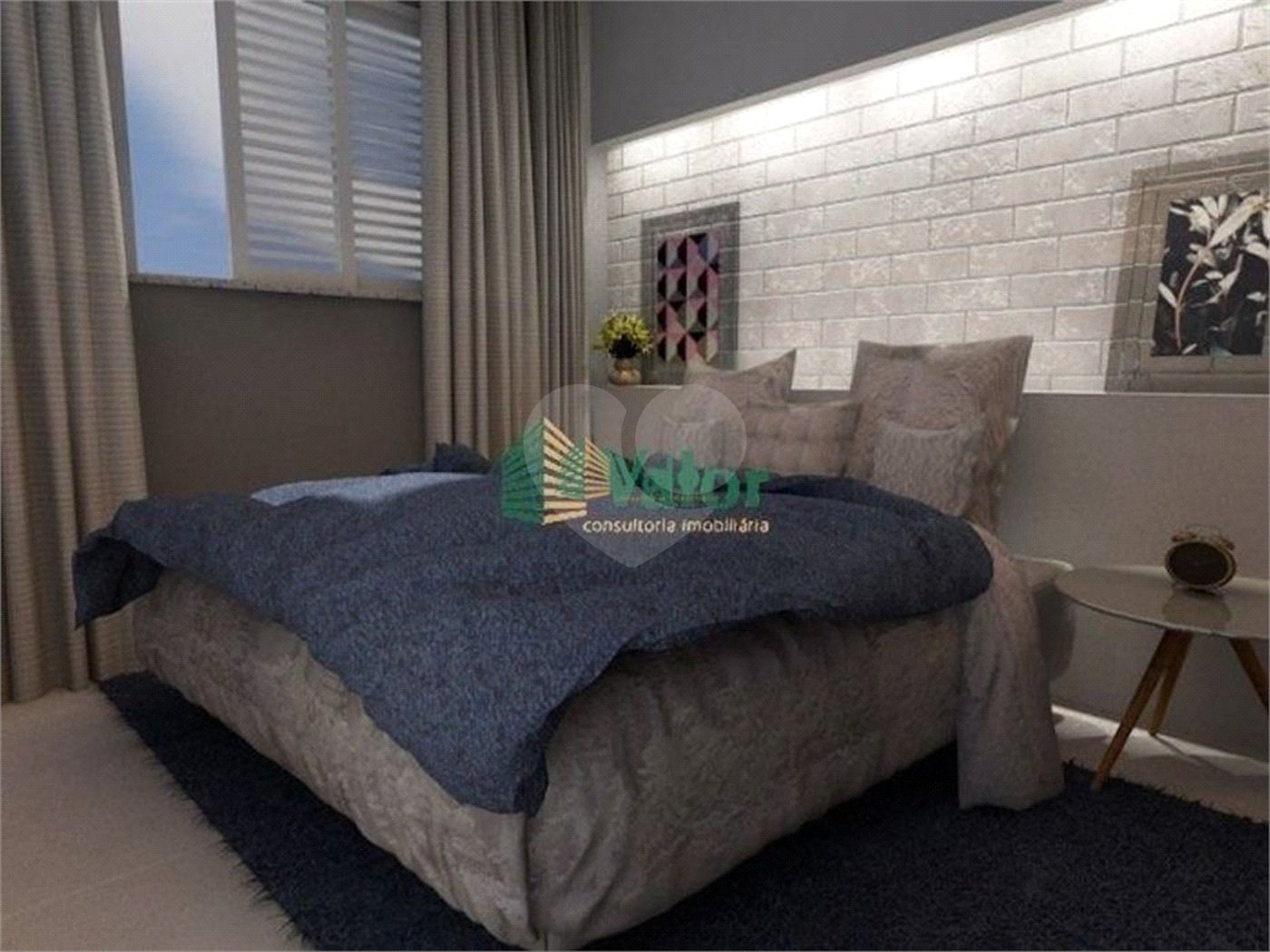Apartamento com 1 dormitório .