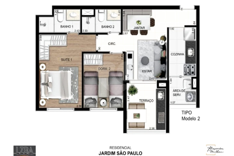 Apartamento à venda com 2 quartos, sendo 1 suíte,  em Santana, São Paulo, SP