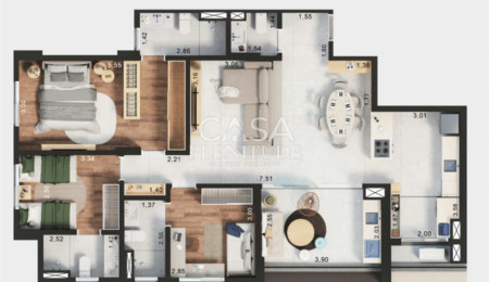 Apartamento à venda com 3 suítes em Vila Independência, Sorocaba, SP