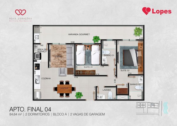 Apartamento 84m² 4