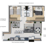 Apartamento à venda com 3 quartos, sendo 1 suíte, em Jardim São Carlos, Sorocaba, SP