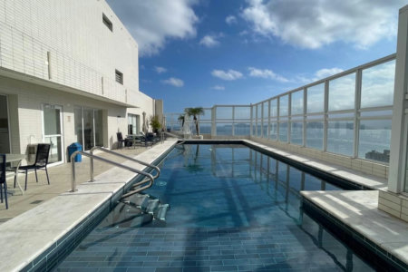 Apartamento com 2 dormitórios à venda, 100 m² por R$ 2.300.000,00 - Aparecida - Santos/SP