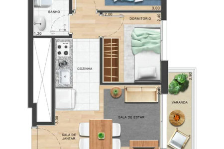 Apartamento à venda com 2 quartos em Butantã, São Paulo, SP