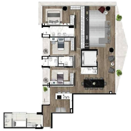 Apartamento à venda com 3 suítes em Vila Olímpia, São Paulo, SP