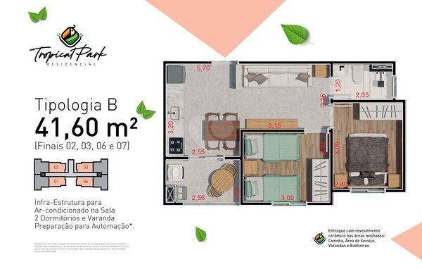 Apartamento 41m² 1