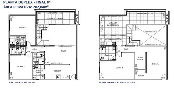 Apartamento 202m² 2