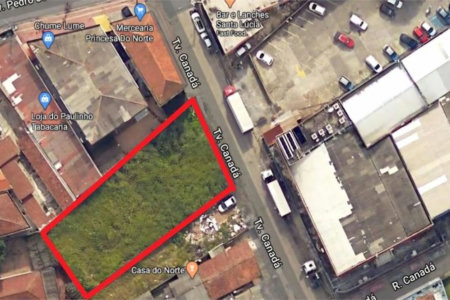 Terreno para alugar, 833 m² por R$ 8.230,00 - Vila Paulista - Cubatão/SP