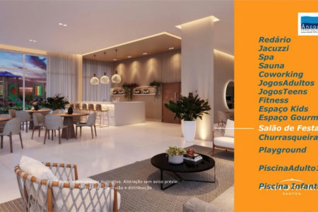 Apartamento Residencial à venda, Encruzilhada, Santos - AP1060.