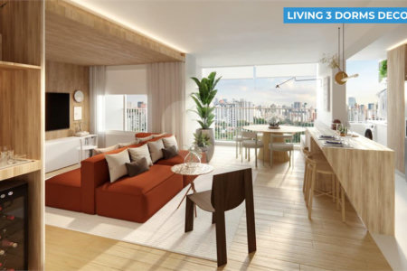 Studio 25 m² – Barô Higienópolis by You, inc | São Paulo