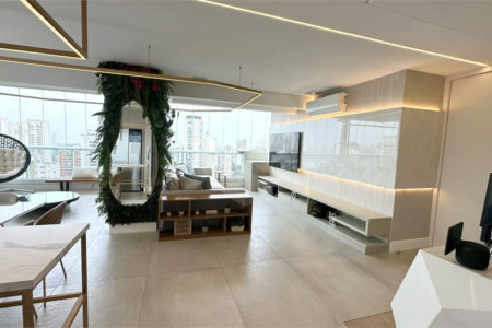 Apartamento de 140 m², 2 dormitórios sendo uma suìte, 3 vagas - Campo Belo/SP.